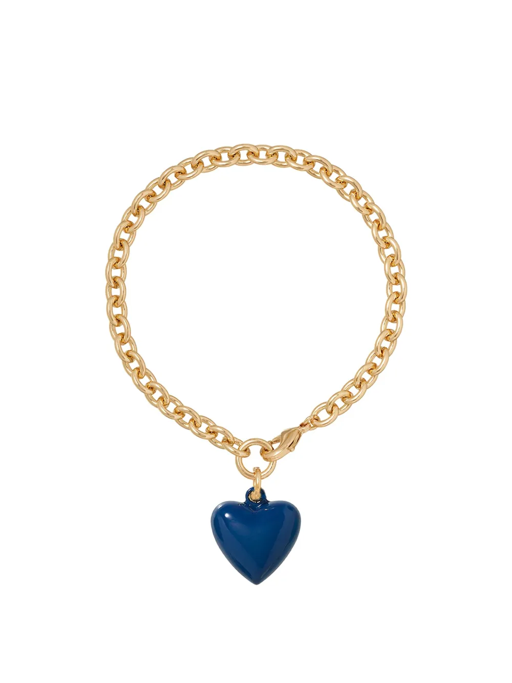 Roxanne Assoulin The Mini Puffy Heart-charm Bracelet In Gold