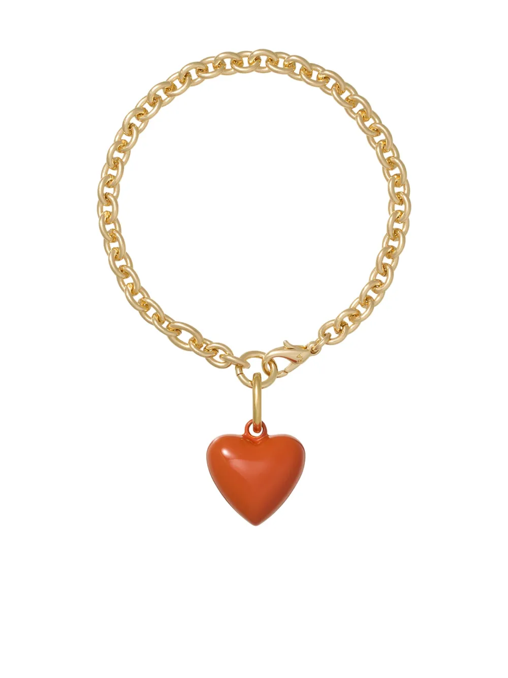 Roxanne Assoulin The Mini Puffy Heart-charm Bracelet In Gold