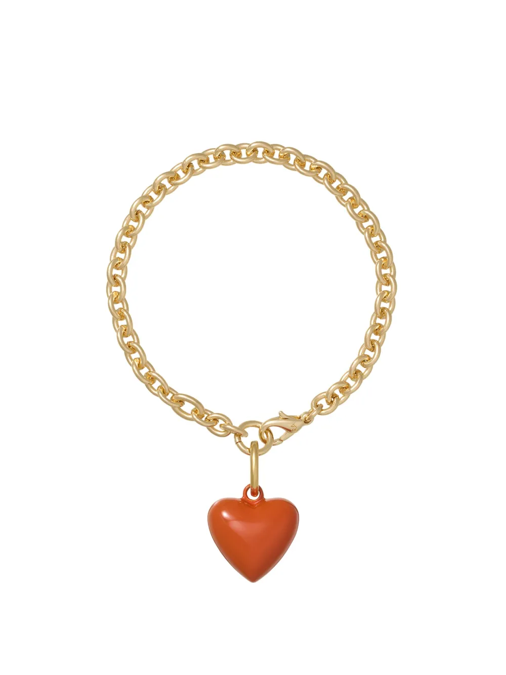 Roxanne Assoulin The Mini Puffy Heart-charm Bracelet In Gold