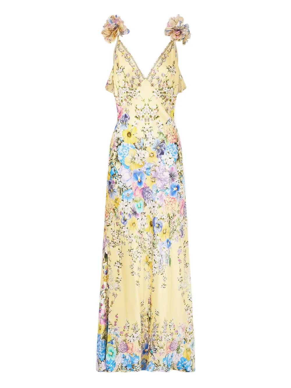 Camilla V-neck maxi dress - Giallo