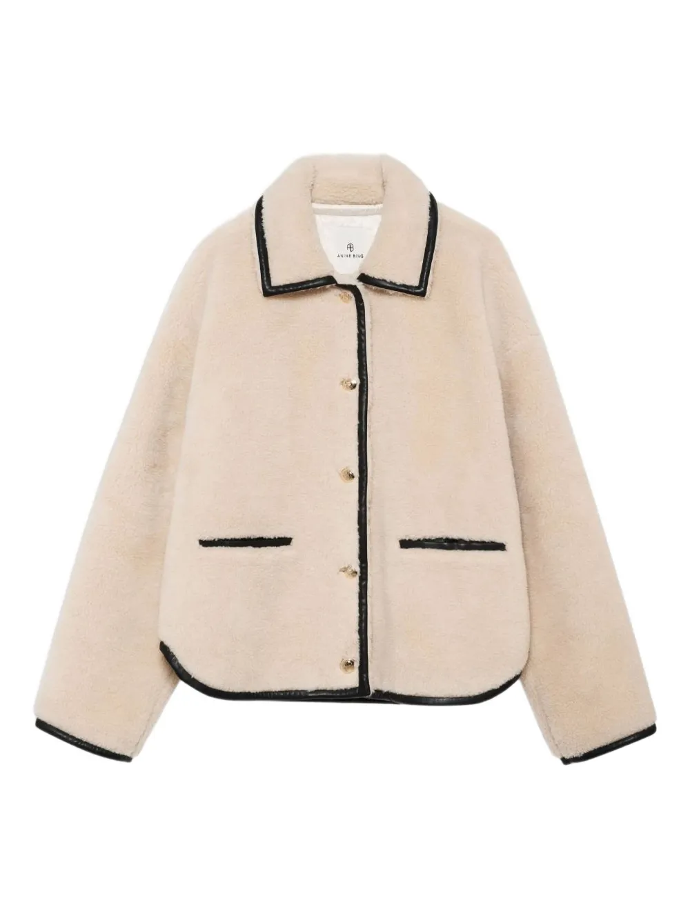 Anine Bing Fleece Texture In Neutral