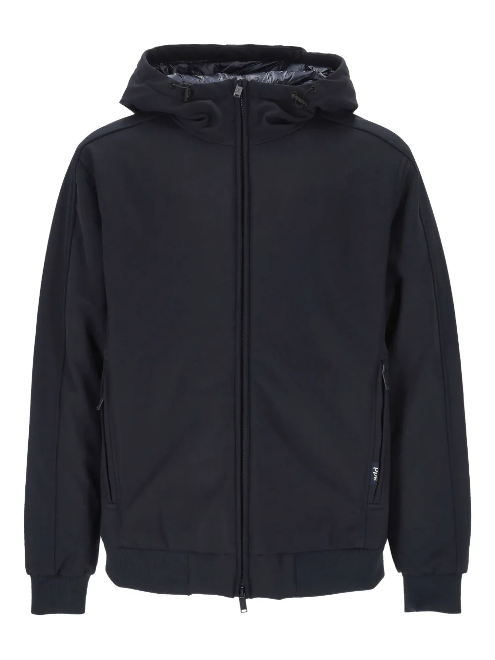 Add hooded zip jacket | Blue | Image 1
