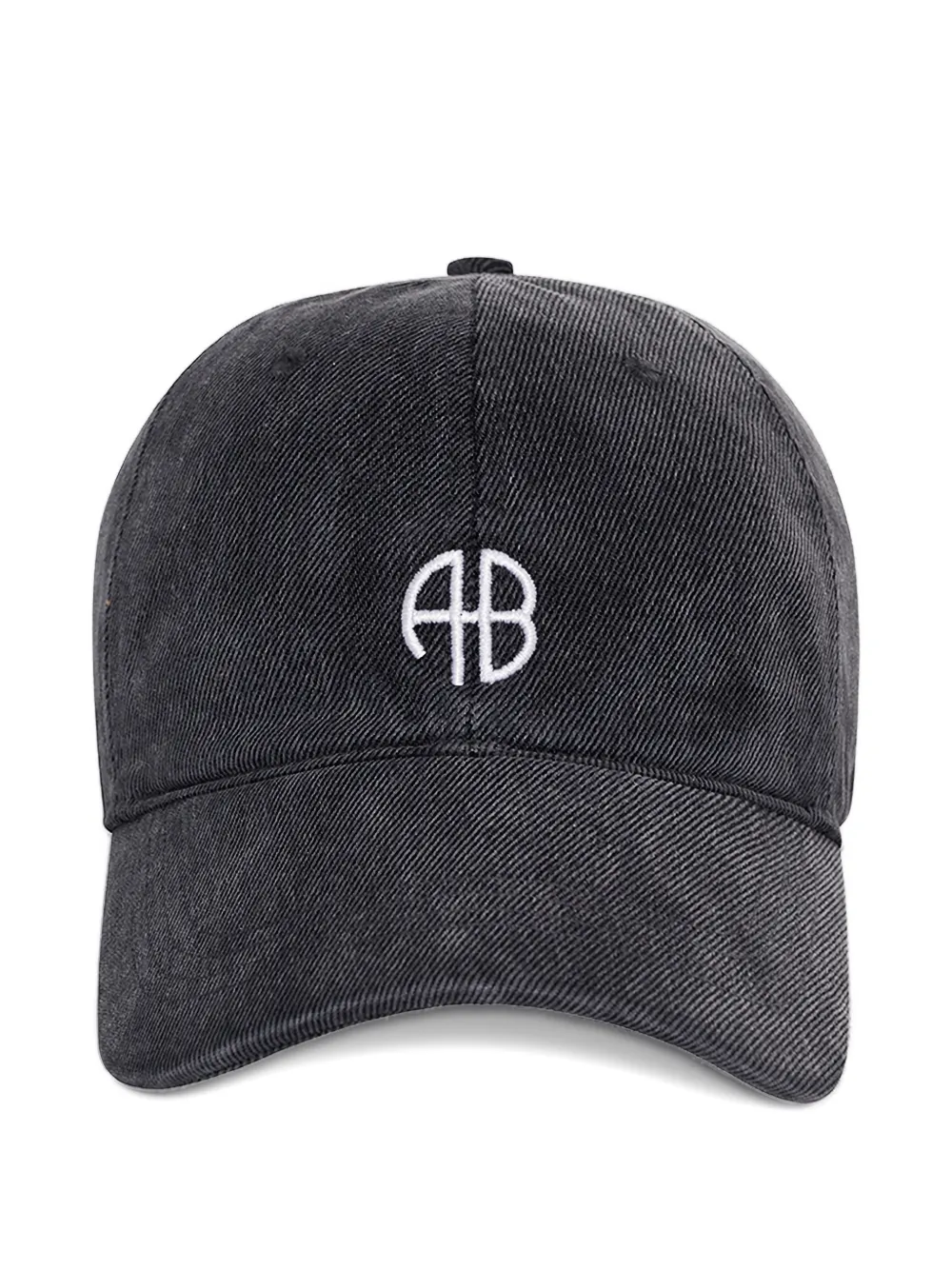 ANINE BING Jeremy embroidered cap | Grey | Image 1