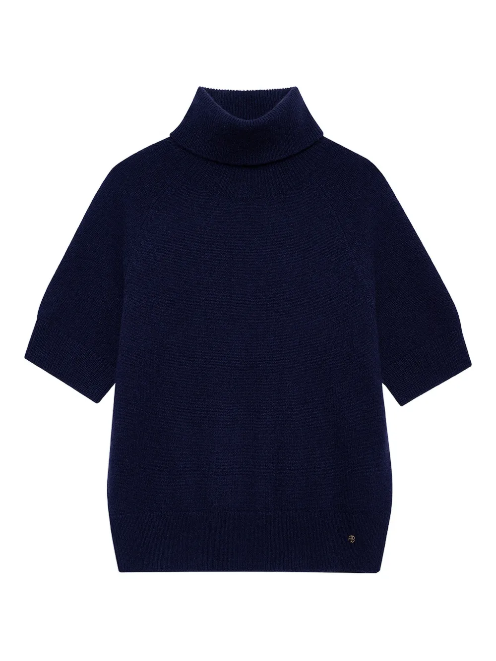 ANINE BING Jackson turtleneck short-sleeve sweater - Blu