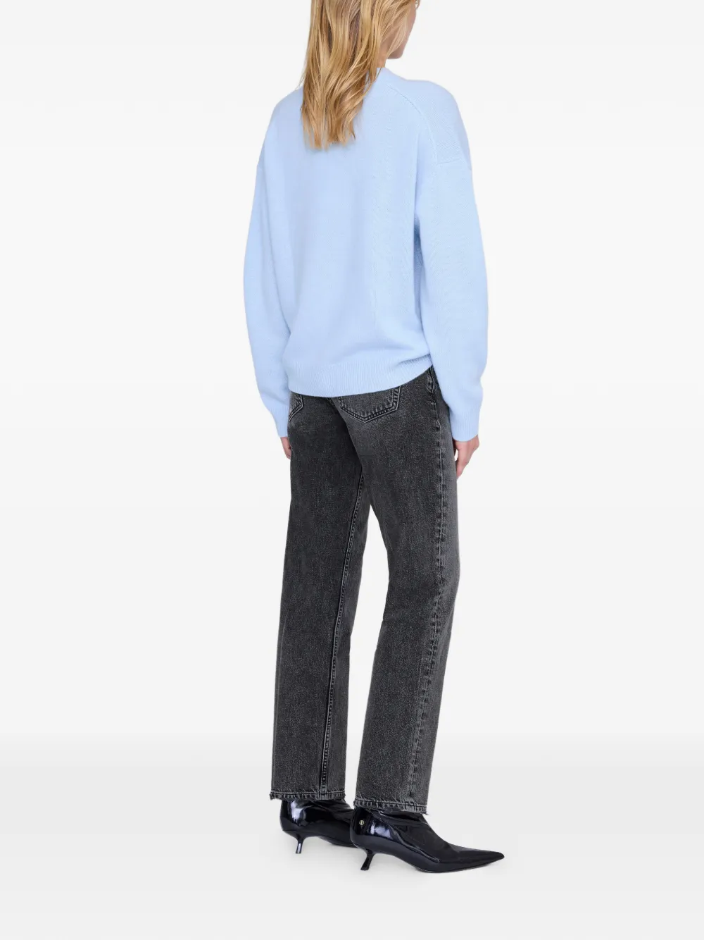 ANINE BING Lee trui met ronde hals Blauw