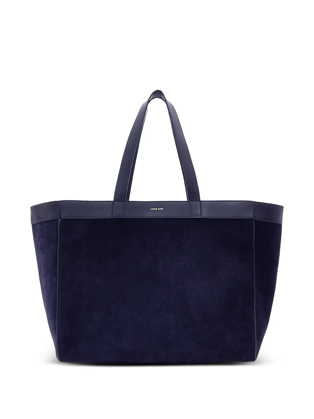 ANINE BING Borsa tote Rio media in pelle scamosciata - Blu