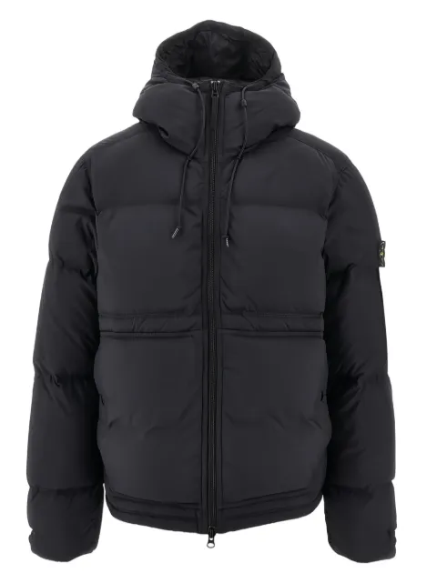 Stone Island logo-detail hooded jacket