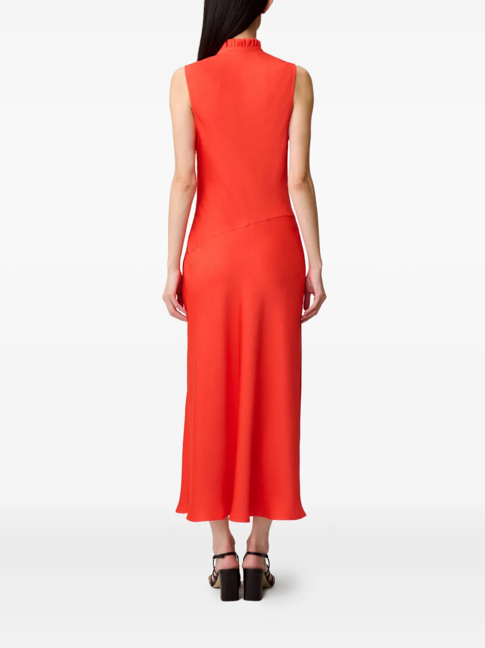 Claudie Pierlot Jurk met ruches en uitgesneden details Rood