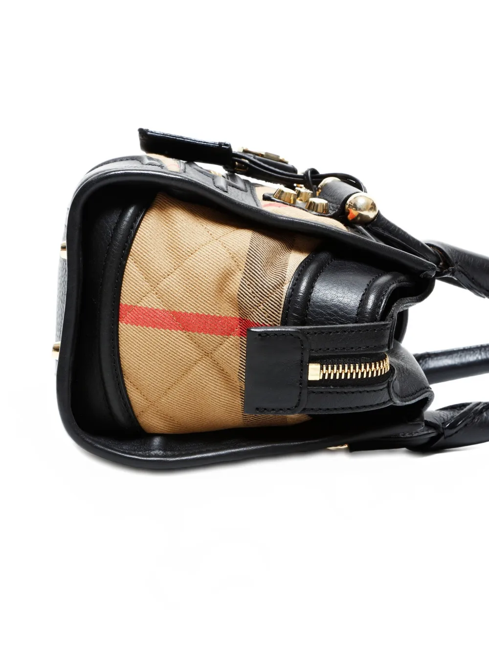 BURBERRY Pre-owned 2010-2020s Nova Check-pattern Tote Bag In Black