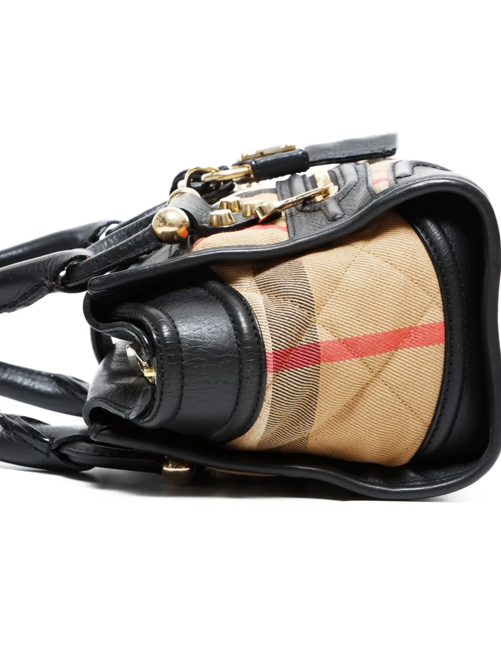 BURBERRY Pre-owned 2010-2020s Nova Check-pattern Tote Bag In Black