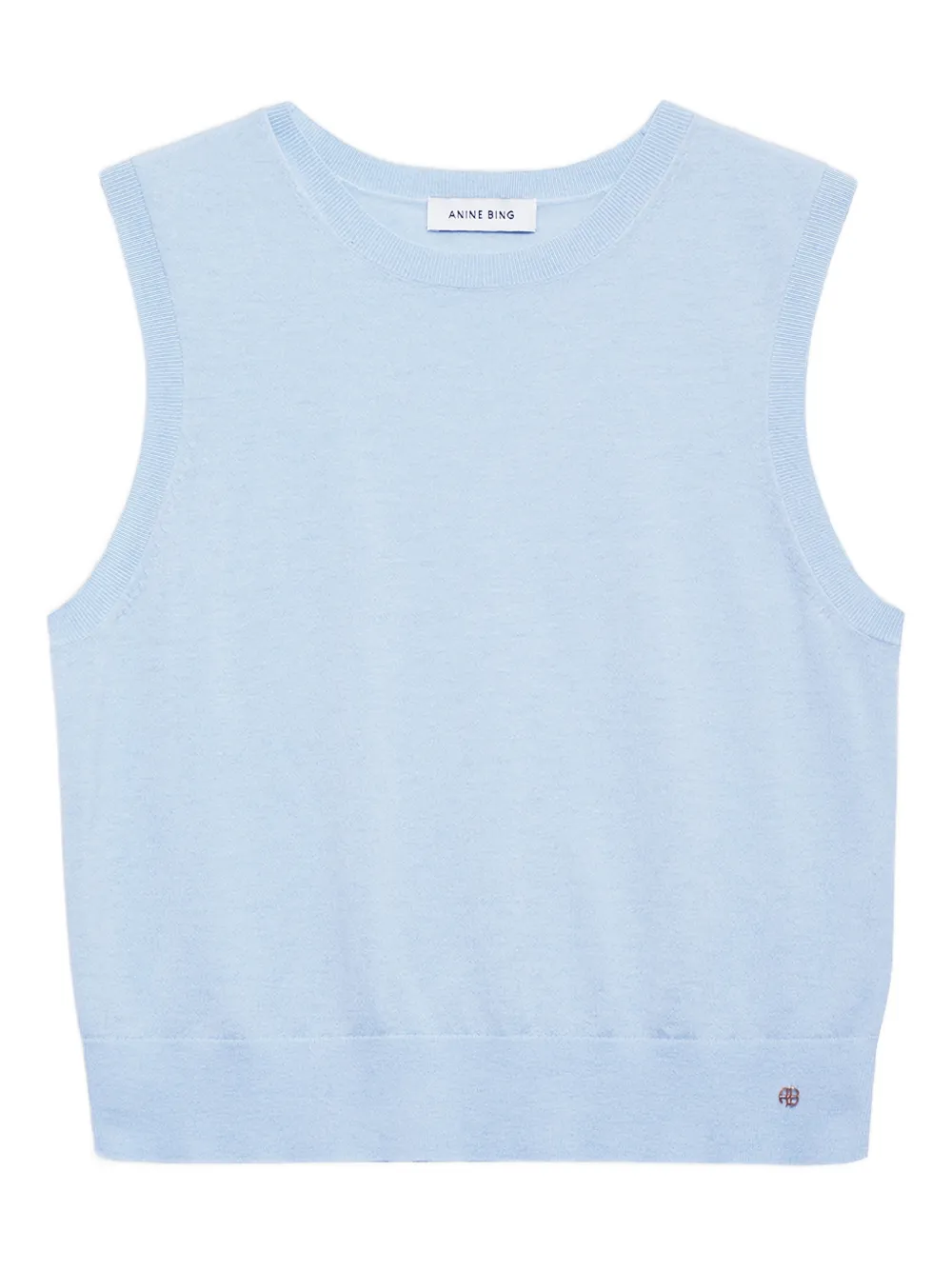 ANINE BING Moni sleeveless tank - Blu