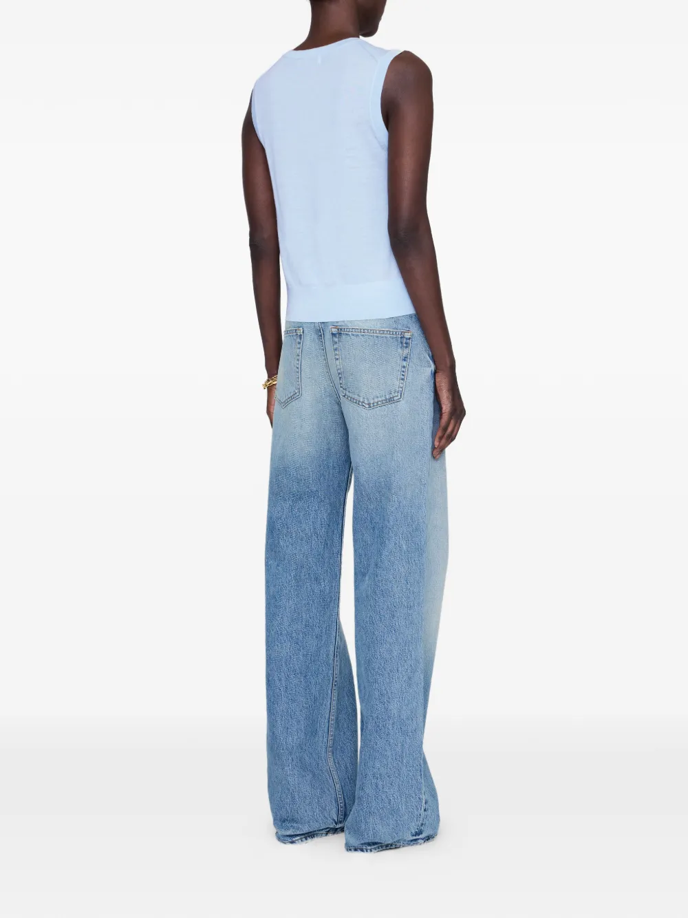 ANINE BING Moni mouwloze tanktop Blauw