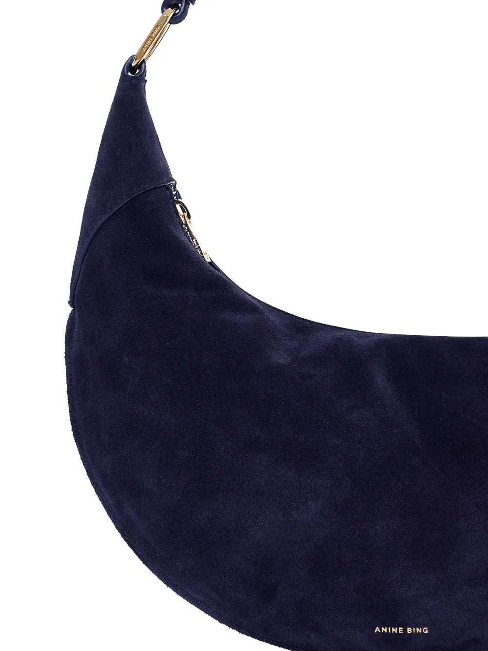 ANINE BING Kate Hobo schoudertas met ketting Blauw