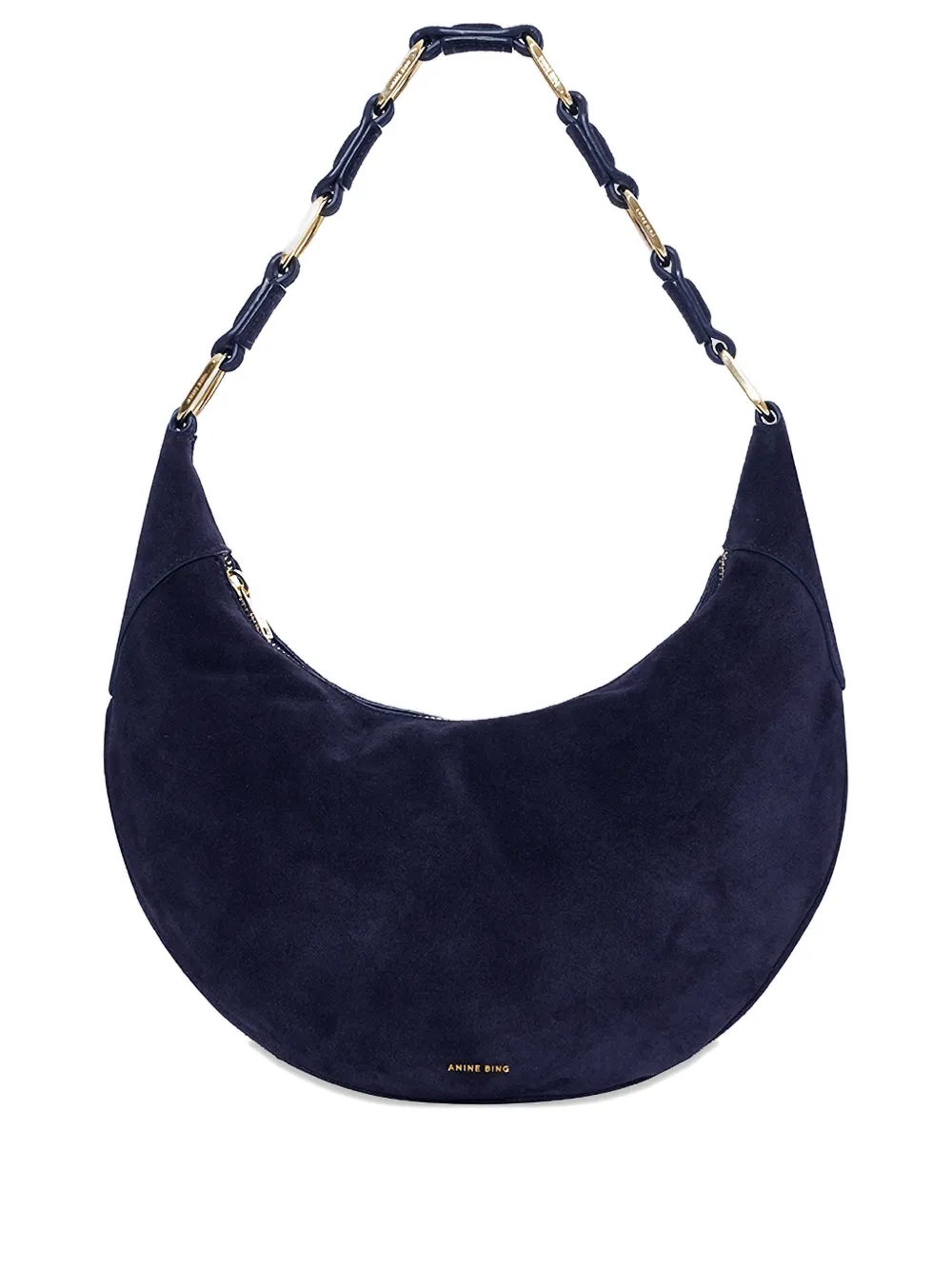 ANINE BING Borsa a spalla Kate con catena - Blu