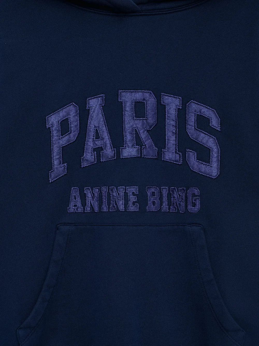 ANINE BING Debbie hoodie met applicatie Blauw
