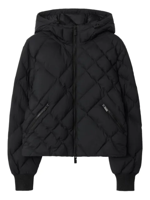 Burberry Delley Check-stitch puffer jacket