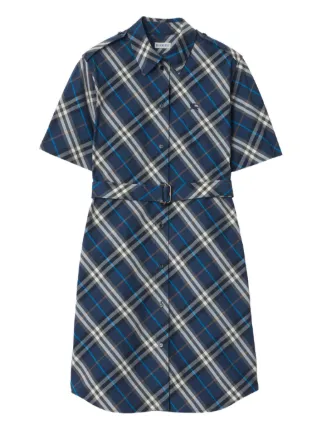 blue burberry dress Check Cotton Shirt | Overstock
