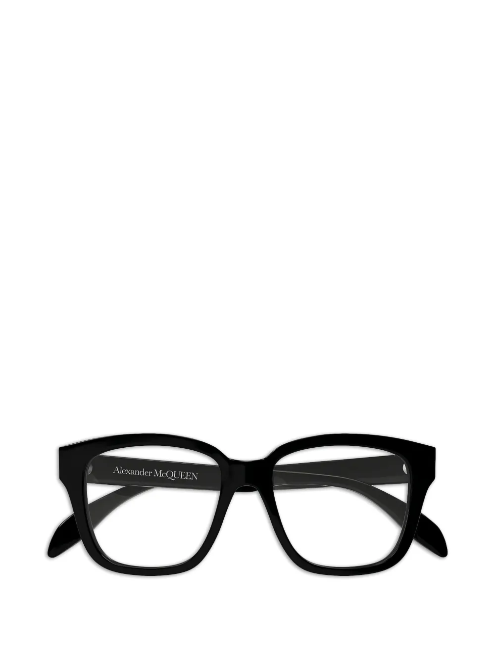 Alexander McQueen Eyewear square-frame glasses - Schwarz