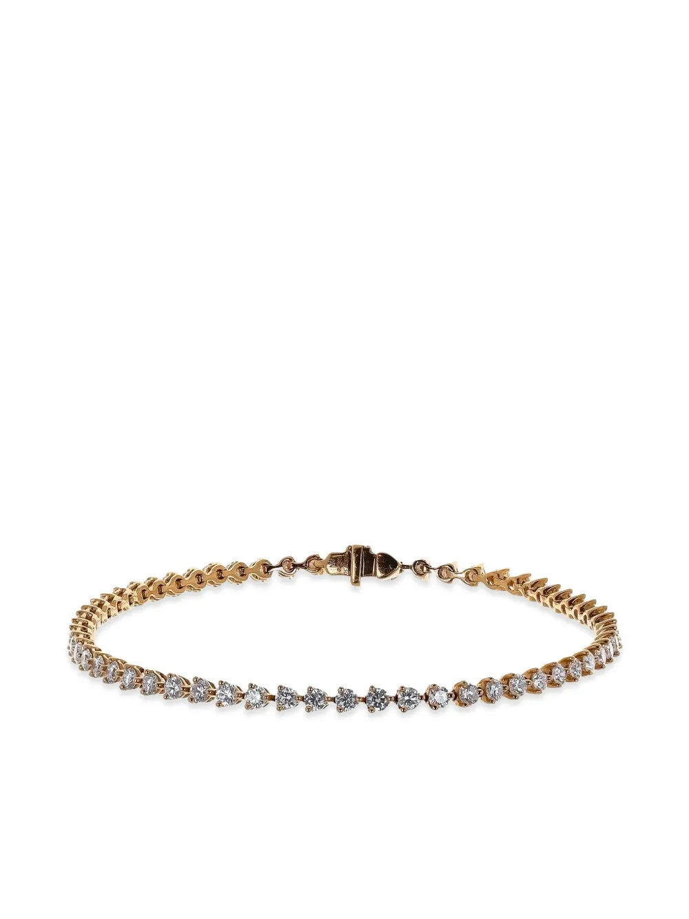 Lisa Nik 18K rose gold embellished diamond bracelet - ピンク