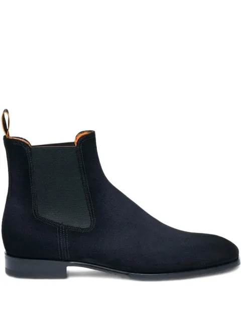 Santoni bottines chelsea en daim