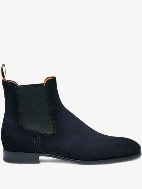 Santoni suede Chelsea boots