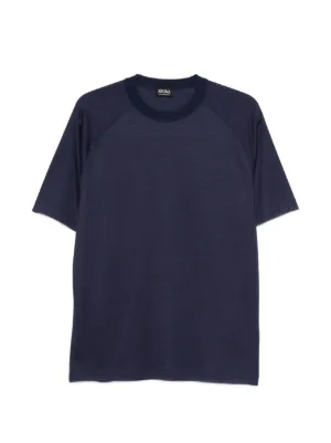 Prada Enamel triangle-logo Cotton T-shirt | Blue | FARFETCH