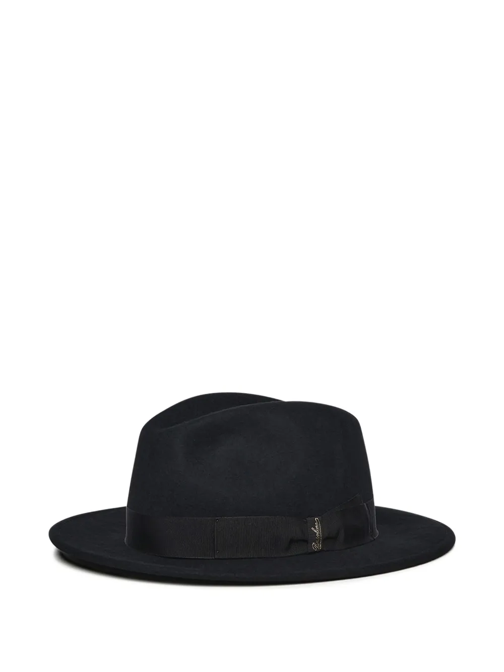 Borsalino Wollen hoed met lint - Zwart