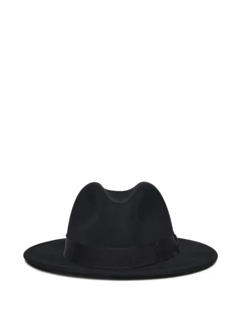 Borsalino ribbon wool hat