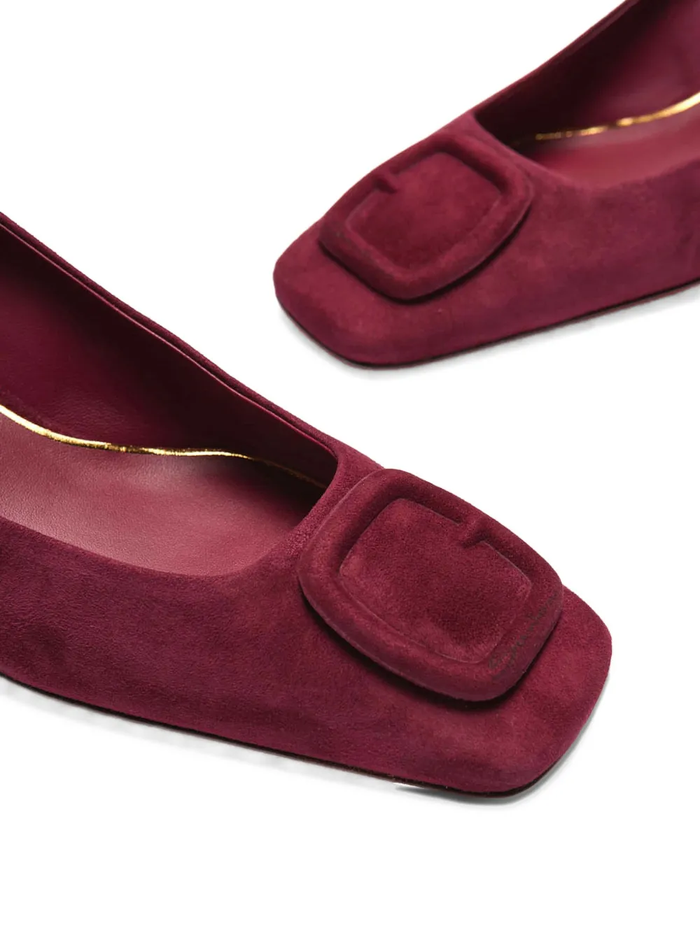 Santoni 50mm Hasmig Suede Buckle Pumps In Multi