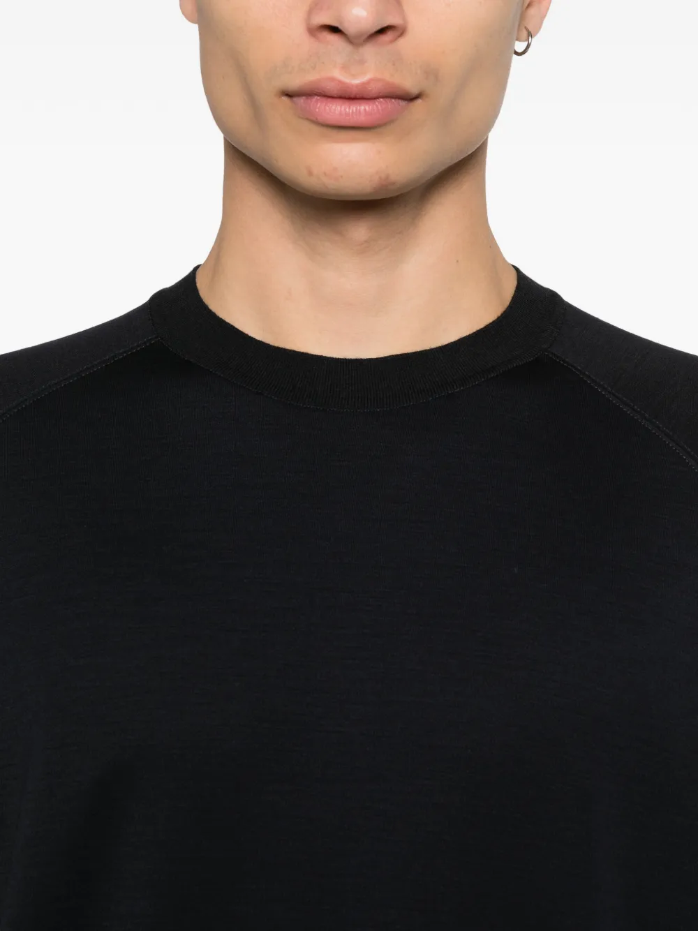 Zegna T-shirt met ronde hals Zwart
