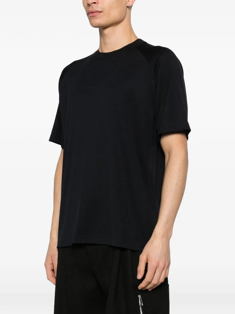 Zegna T-shirt met ronde hals Zwart