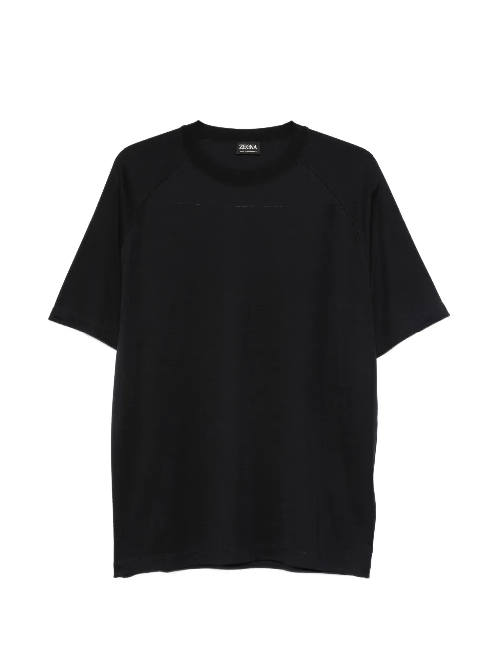Zegna Crew-neck Short-sleeve T-shirt In Black