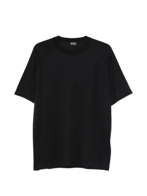 Zegna 크루넥 반소매 티셔츠