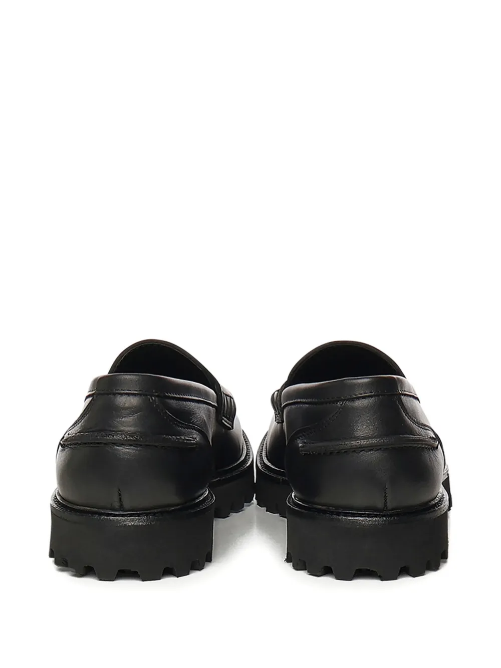 Giuliano Galiano Kobra loafers met chunky zool Zwart