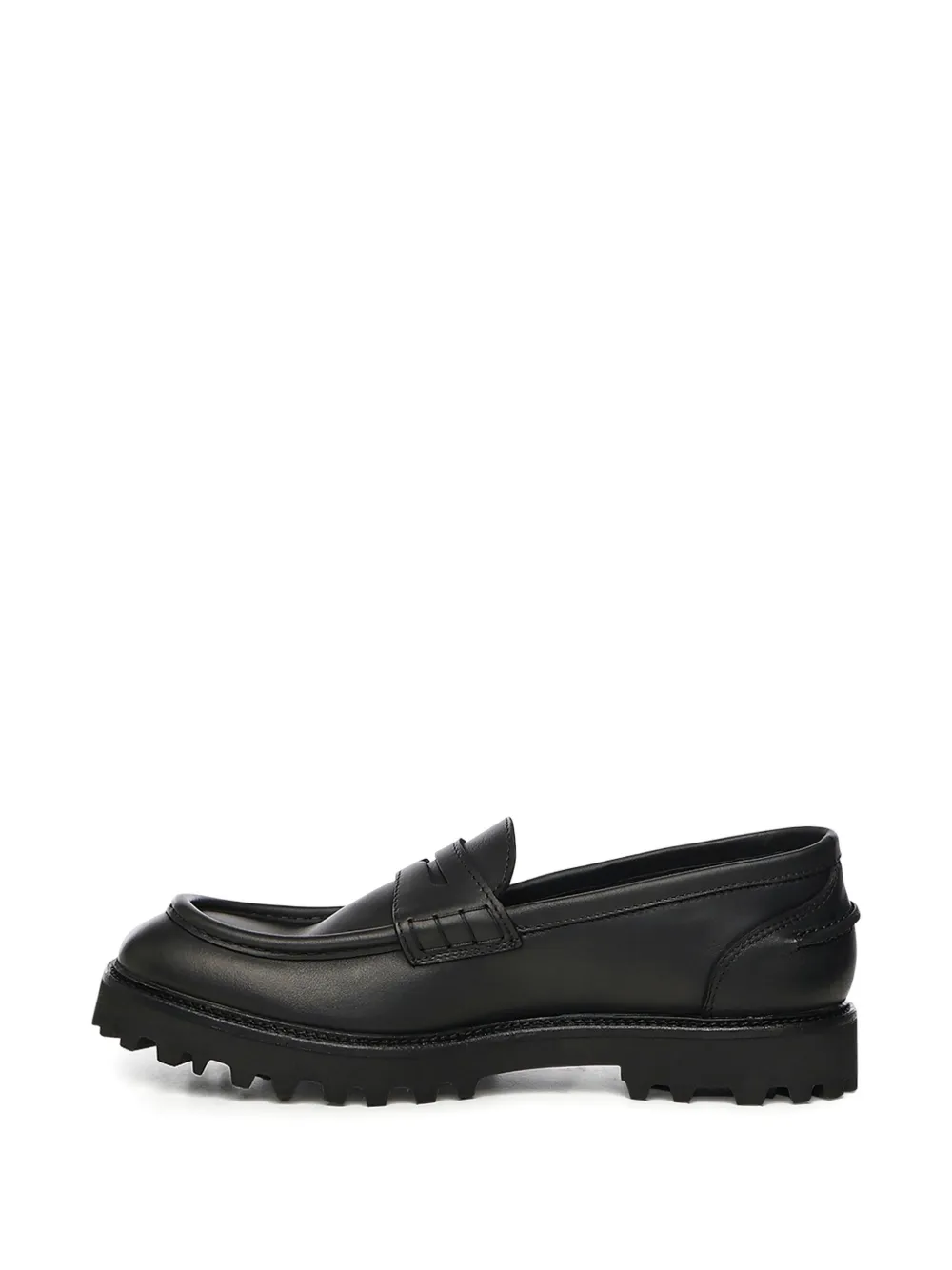 Giuliano Galiano Kobra loafers met chunky zool Zwart