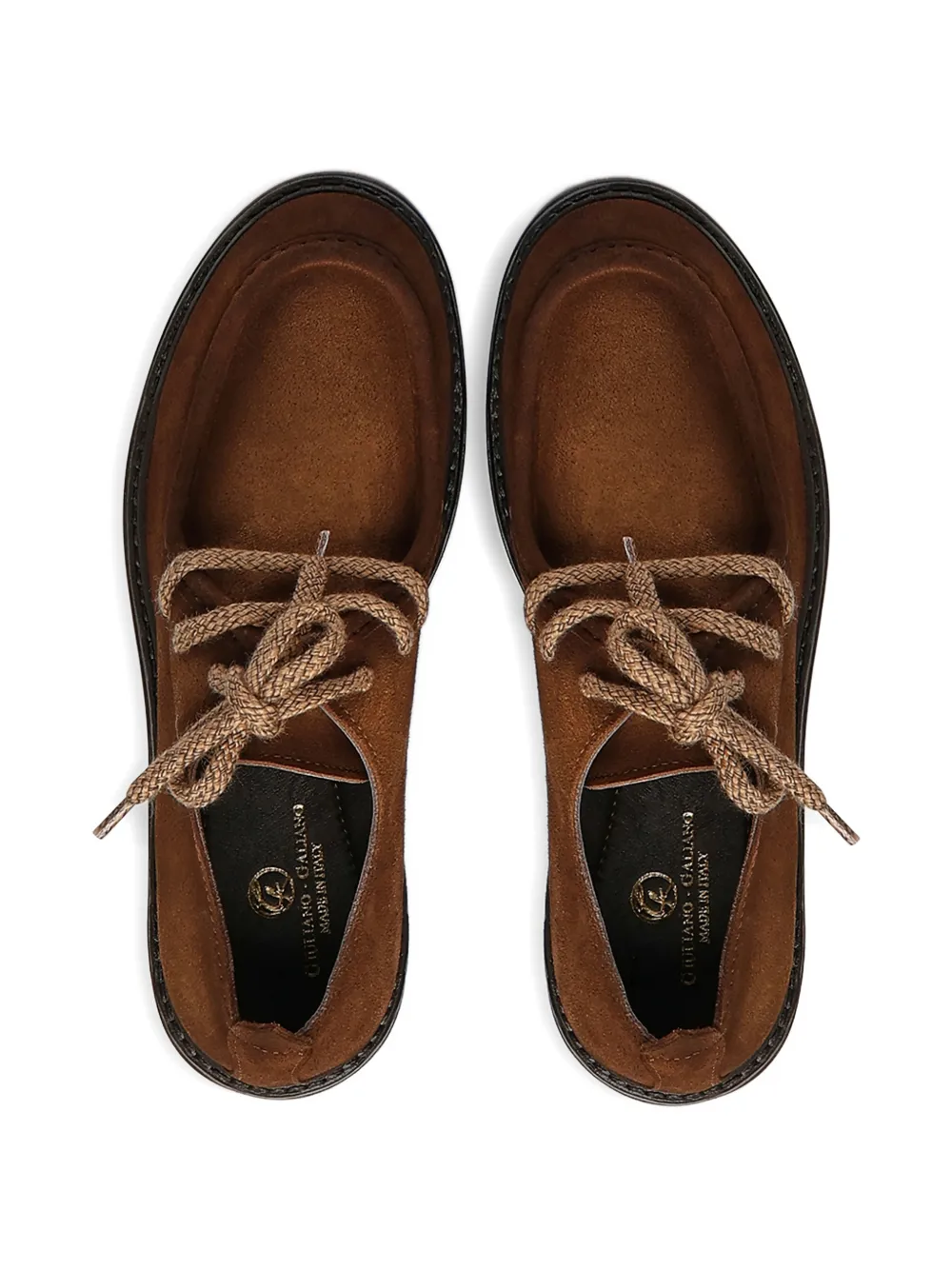 Giuliano Galiano Jean suède laarzen Bruin