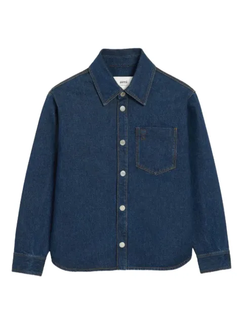 AMI Paris chest-pocket denim shirt