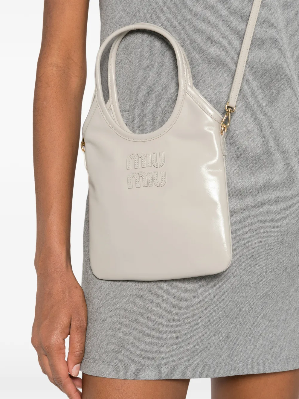 Miu Miu IVY Logo Appliqué tote bag | Image 2