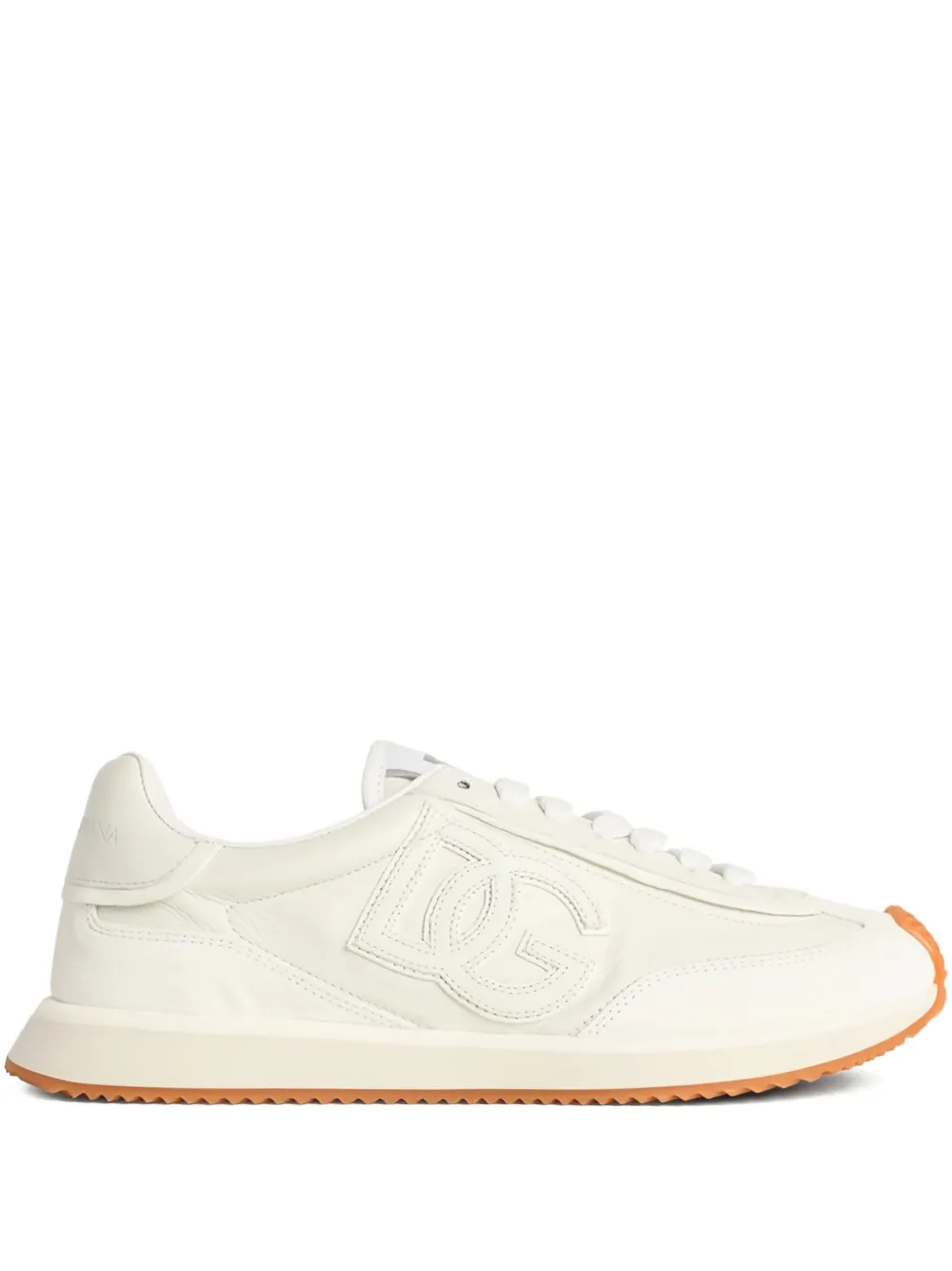 Dolce & Gabbana Suede Inserts Embossed Logo sneakers - ホワイト