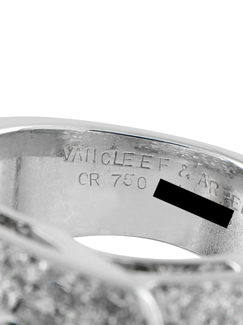 VAN CLEEF & ARPELS Pre-owned 18k White Gold Diamond Ring In Silver