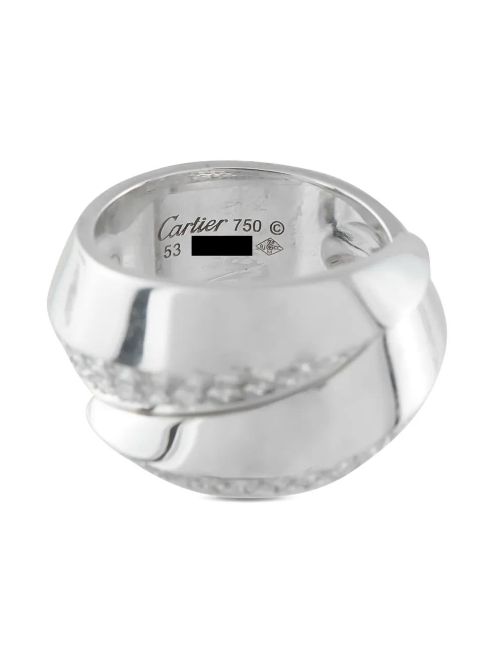 Cartier 18K white gold Panthère Griffe diamond ring - シルバートーン