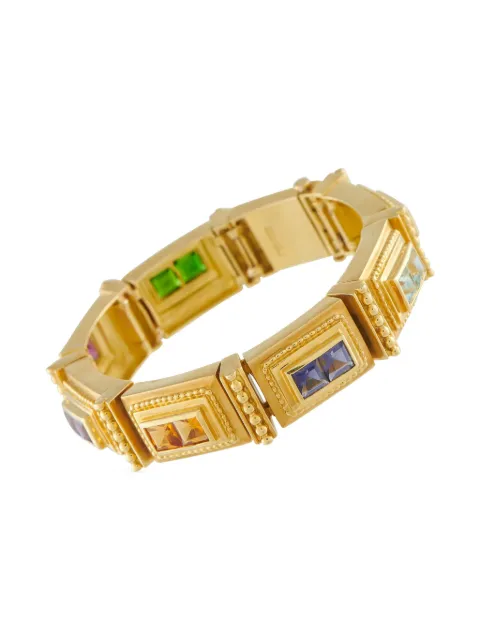 SeidenGang 18K yellow gold multi-gemstones bracelet