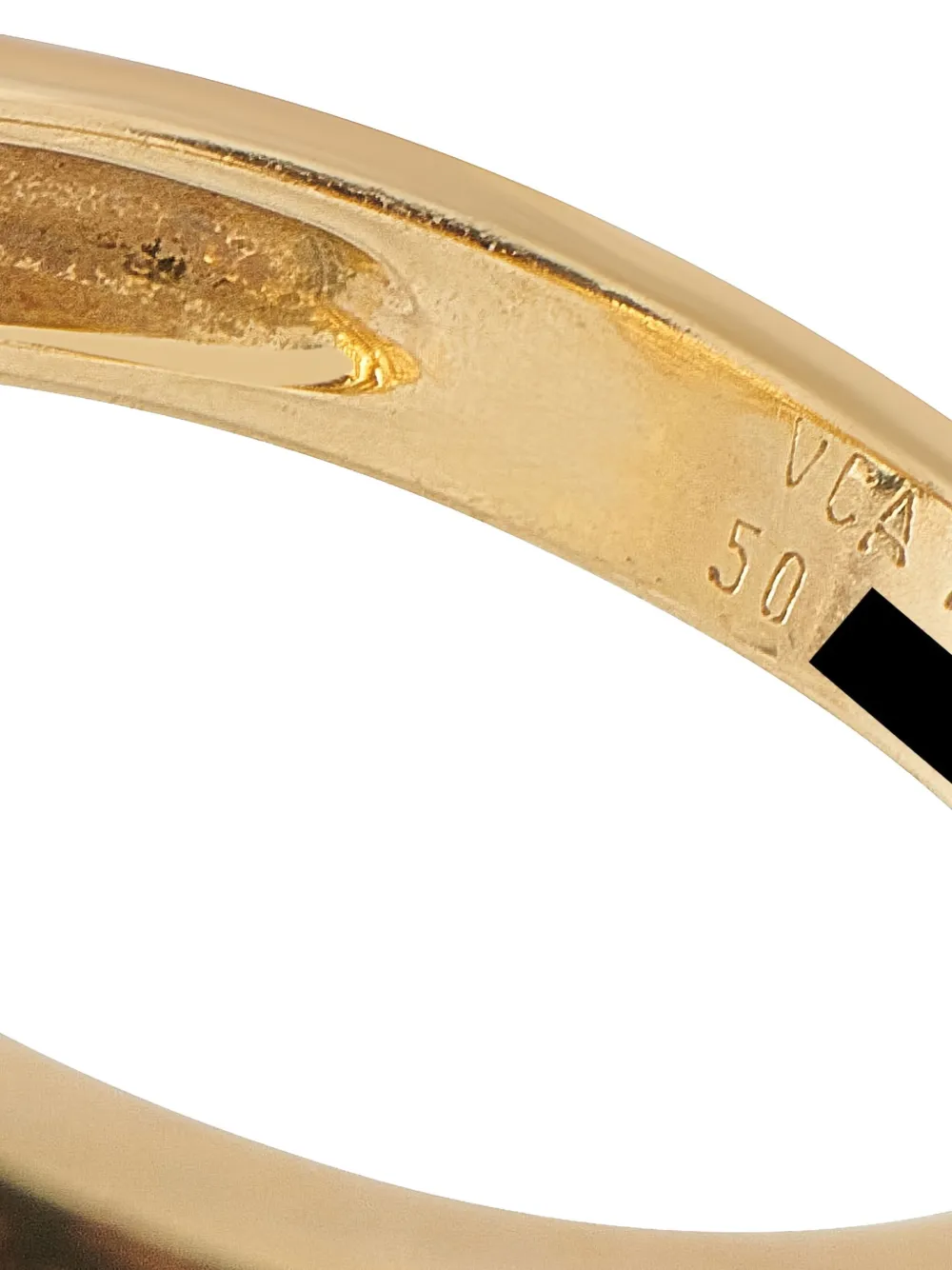 VAN CLEEF & ARPELS Pre-owned 18k Yellow Gold Alhambra Diamond Ring