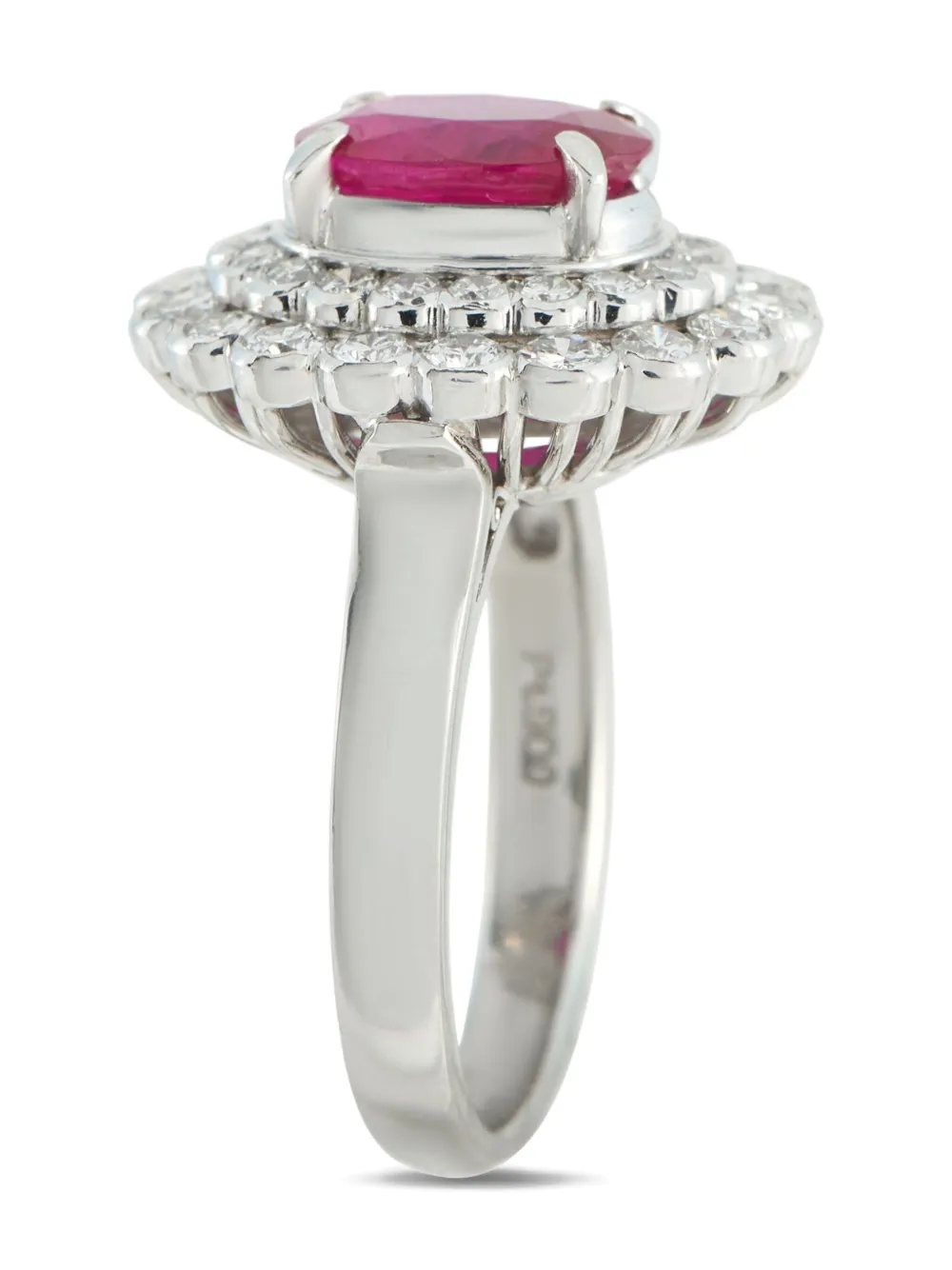 LB Exclusive platinum diamond ruby ring | Image 2