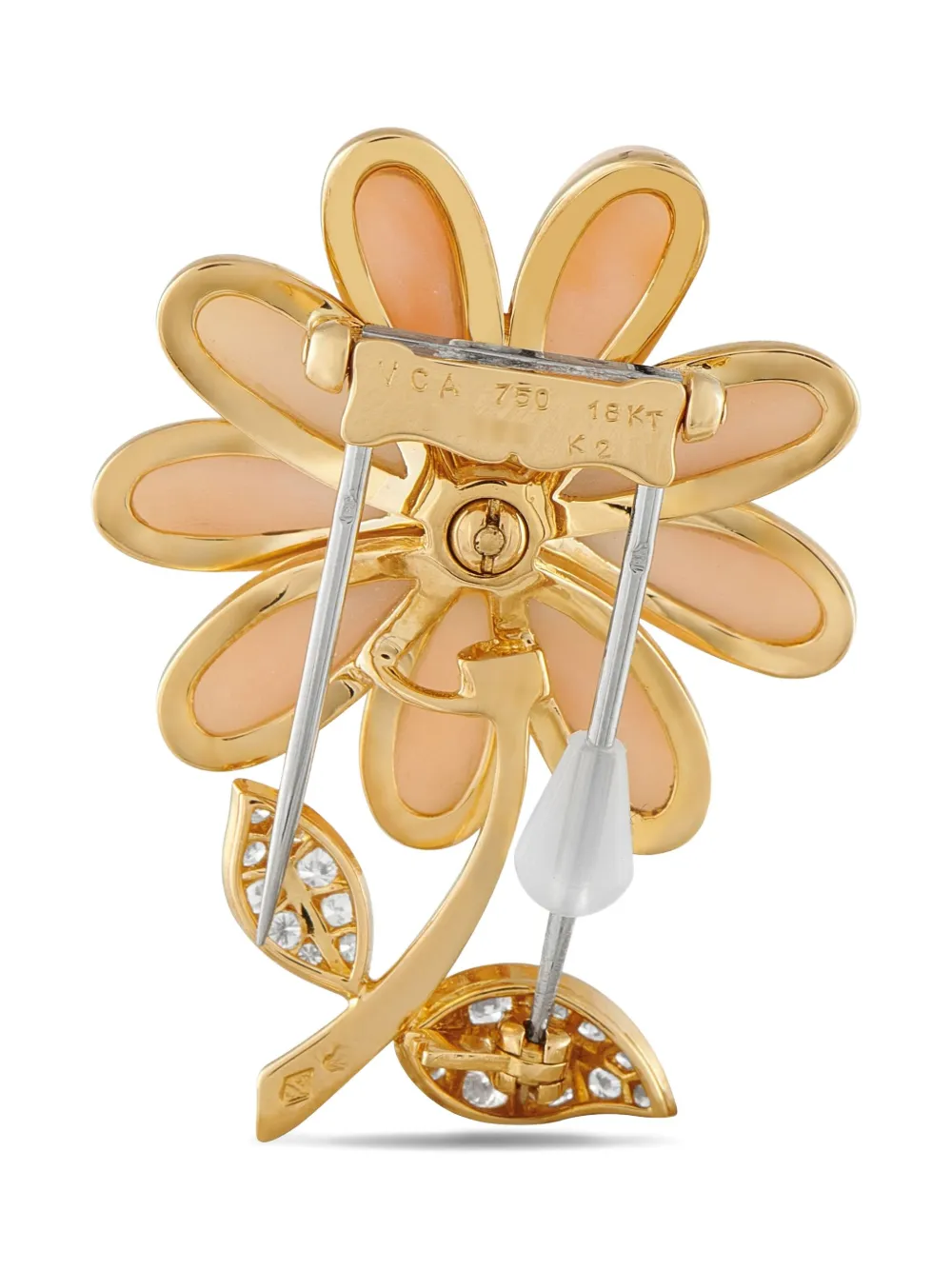 VAN CLEEF & ARPELS Pre-owned 18k Yellow Gold Diamond Brooch