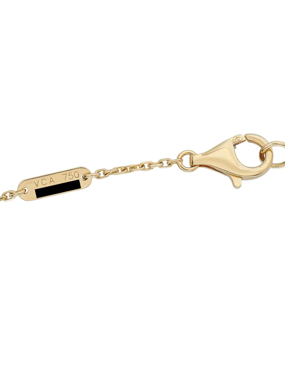 VAN CLEEF & ARPELS Pre-owned 18k Yellow Gold Boutonnière Diamond Necklace