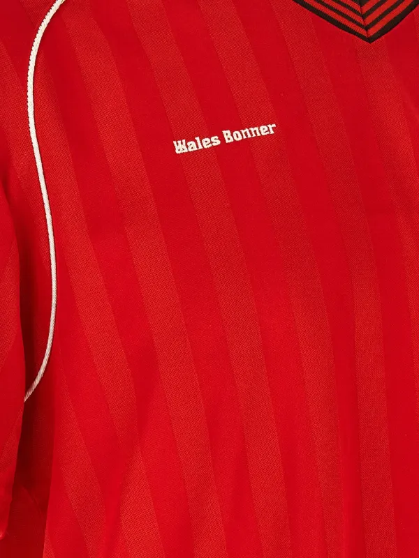 adidas Wales Bonner 赤 ポロシャツ S x Wales Bonner striped polo shirt in red - Adidas | Mytheresa