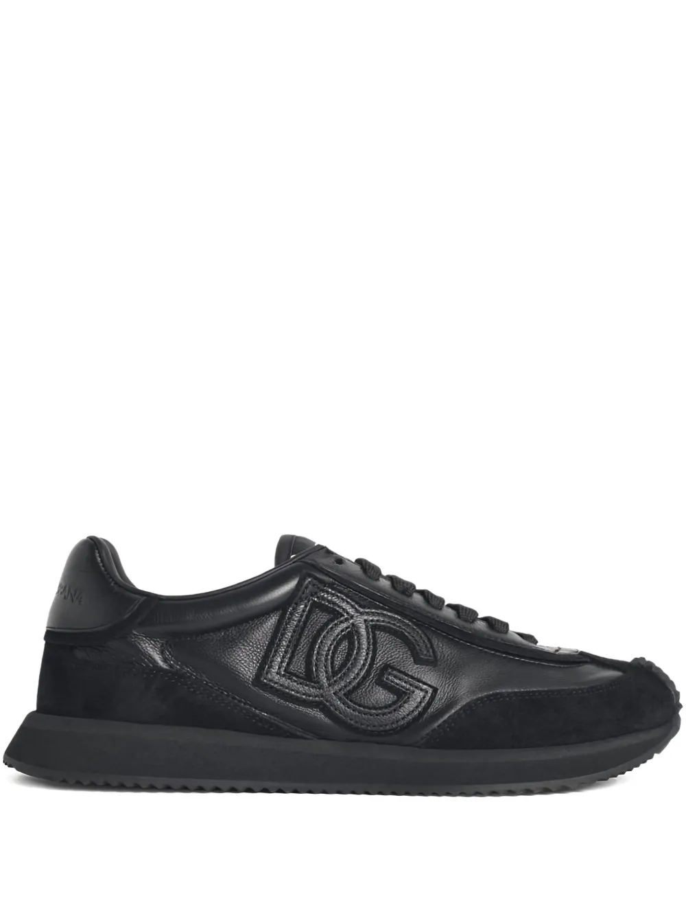 Dolce & Gabbana suede inserts embossed logo sneakers - ブラック Dolce & Gabbana suede inserts embossed logo sneakers - ブラック