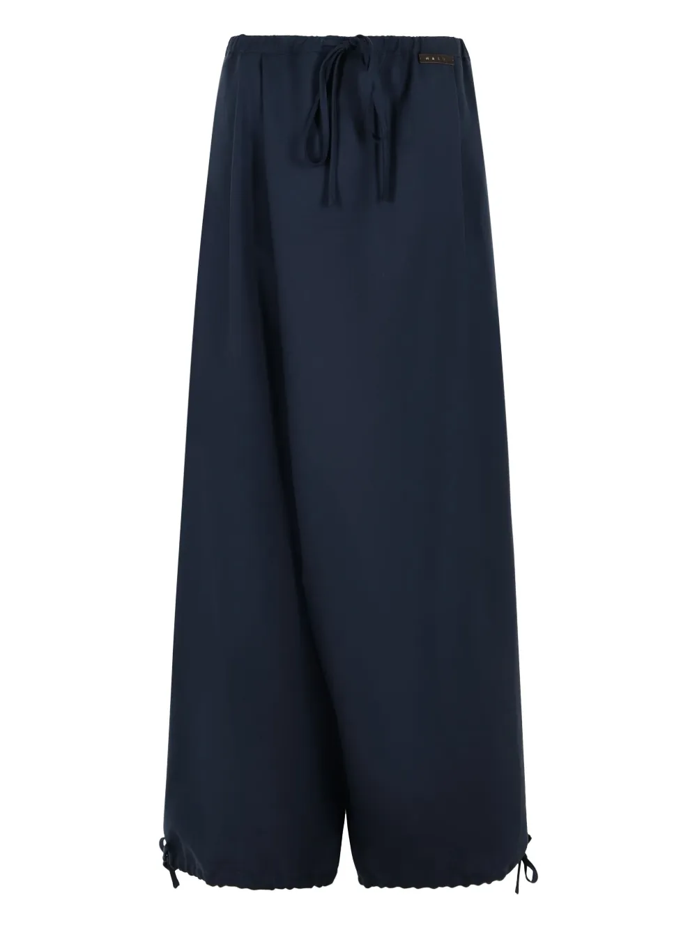 Marni pleated drawstring trousers - ブルー Marni pleated drawstring trousers - ブルー