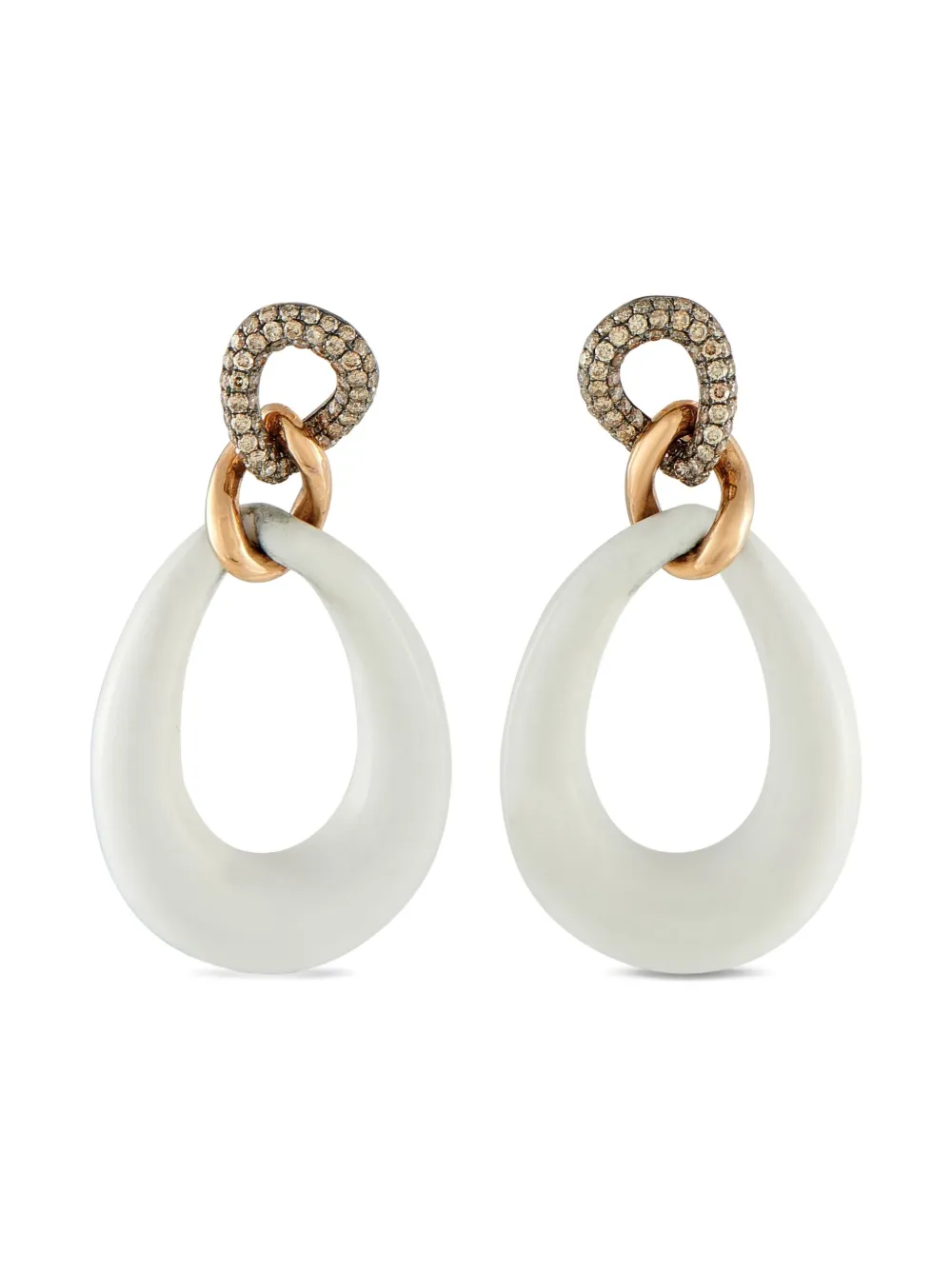 LB Exclusive 18K rose gold diamond earrings - ピンク LB Exclusive 18K rose gold diamond earrings - ピンク